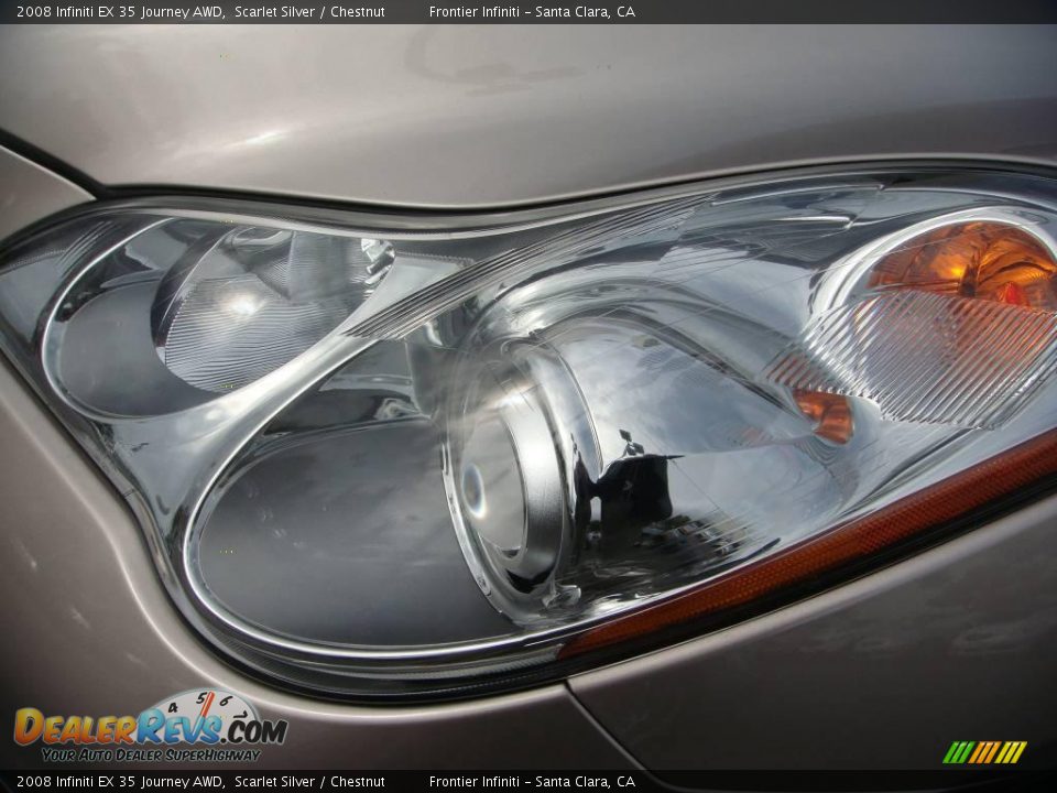 2008 Infiniti EX 35 Journey AWD Scarlet Silver / Chestnut Photo #26