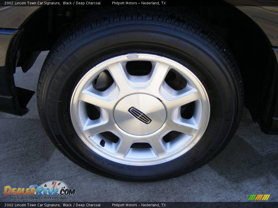 2002 Lincoln Town Car Signature Black / Deep Charcoal Photo #13