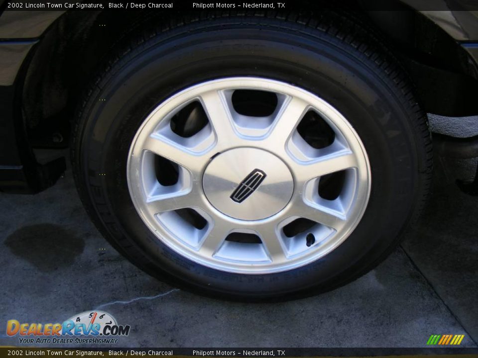2002 Lincoln Town Car Signature Black / Deep Charcoal Photo #14