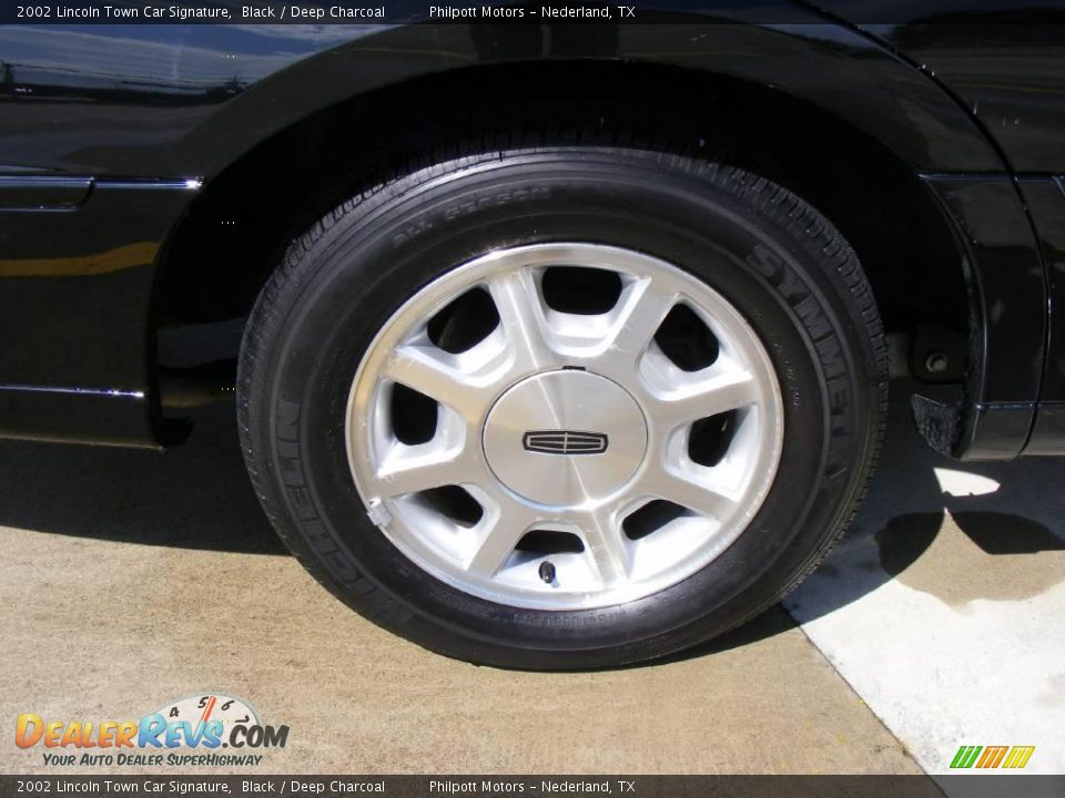2002 Lincoln Town Car Signature Black / Deep Charcoal Photo #15