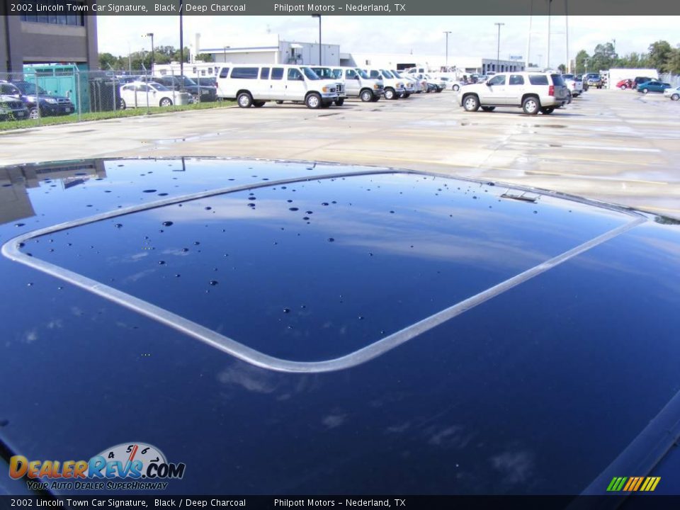2002 Lincoln Town Car Signature Black / Deep Charcoal Photo #19