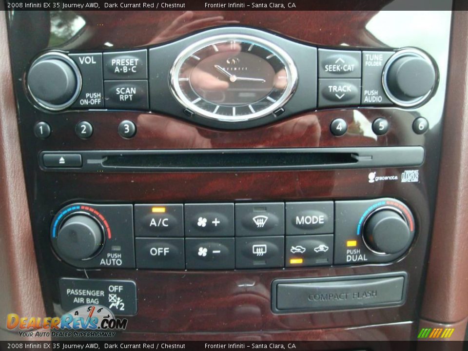 2008 Infiniti EX 35 Journey AWD Dark Currant Red / Chestnut Photo #14