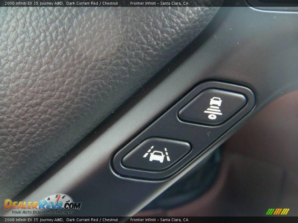 2008 Infiniti EX 35 Journey AWD Dark Currant Red / Chestnut Photo #17