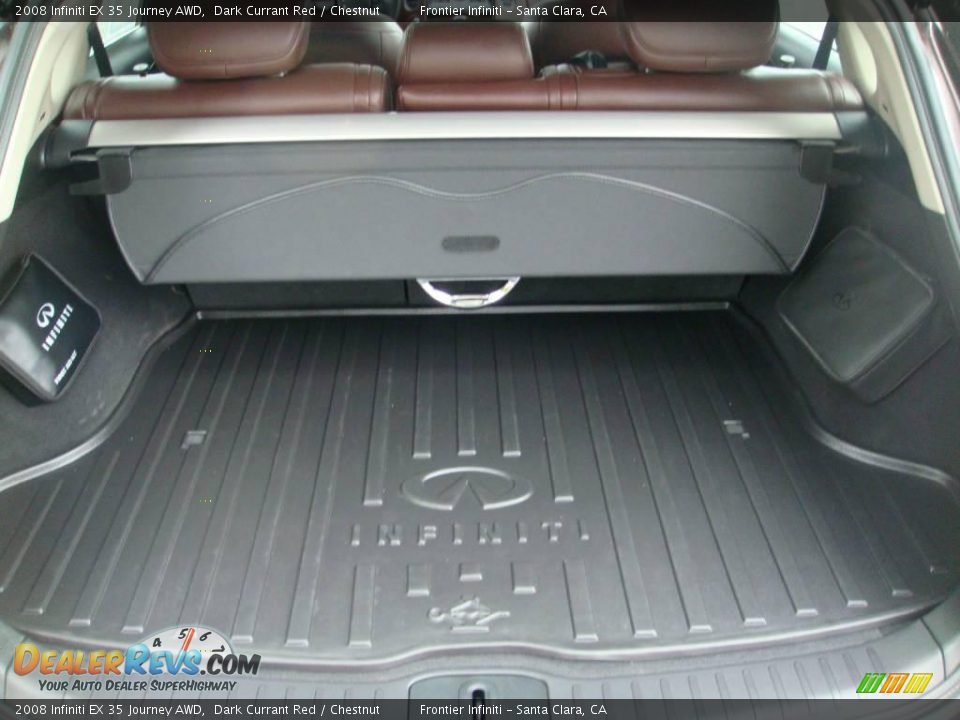 2008 Infiniti EX 35 Journey AWD Dark Currant Red / Chestnut Photo #23
