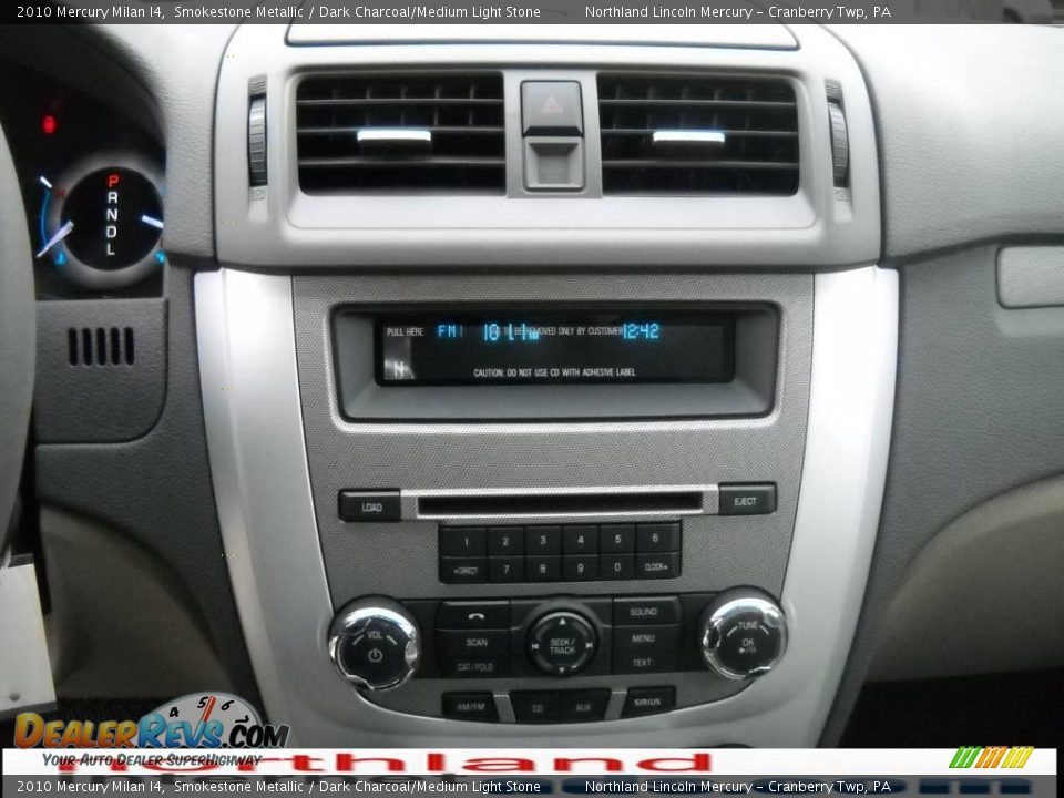 2010 Mercury Milan I4 Smokestone Metallic / Dark Charcoal/Medium Light Stone Photo #17