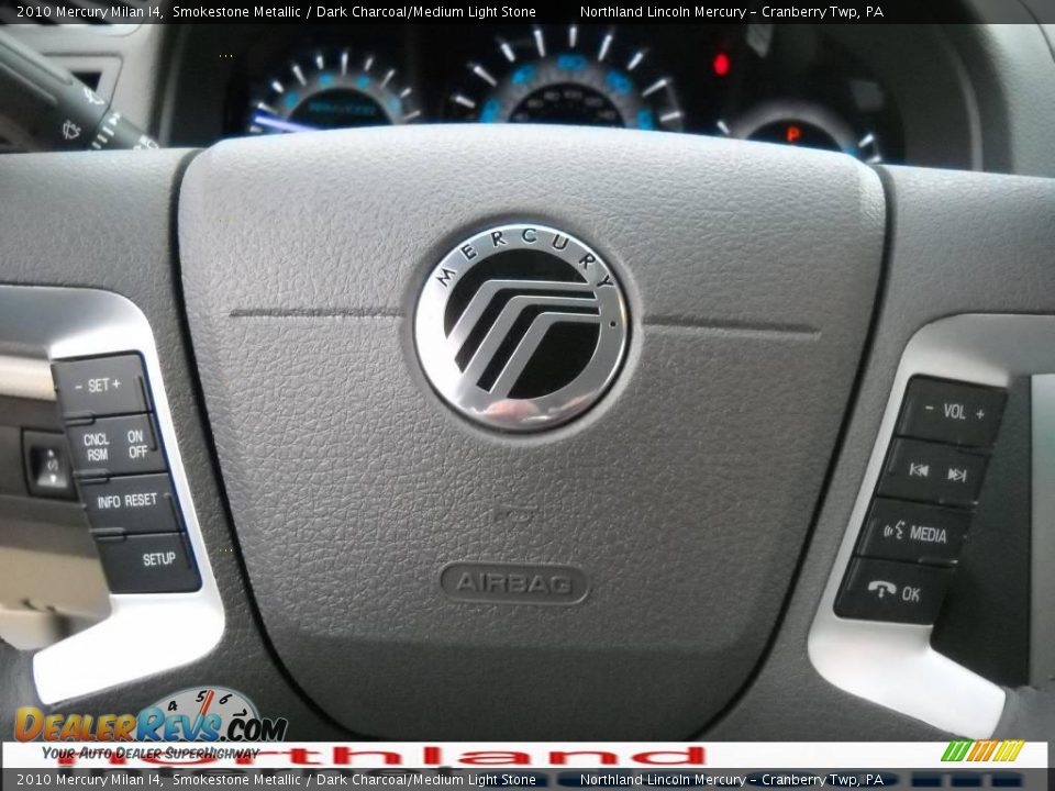 2010 Mercury Milan I4 Smokestone Metallic / Dark Charcoal/Medium Light Stone Photo #19