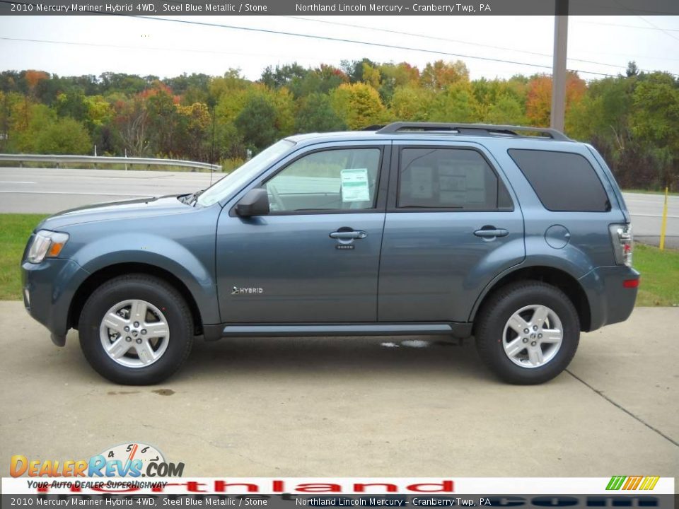 2010 Mercury Mariner Hybrid 4WD Steel Blue Metallic / Stone Photo #5