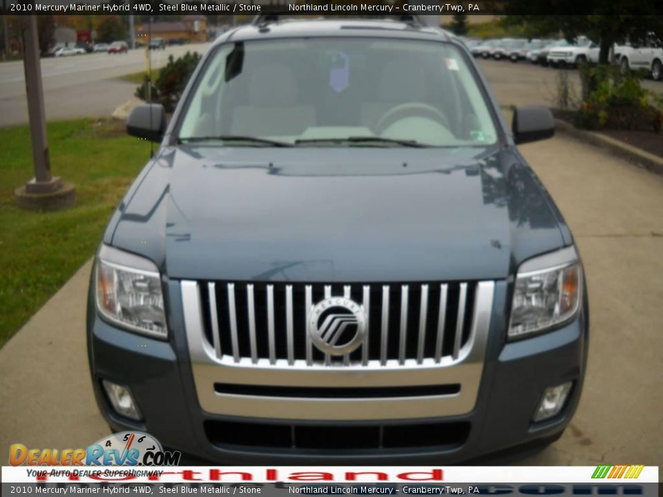 2010 Mercury Mariner Hybrid 4WD Steel Blue Metallic / Stone Photo #13