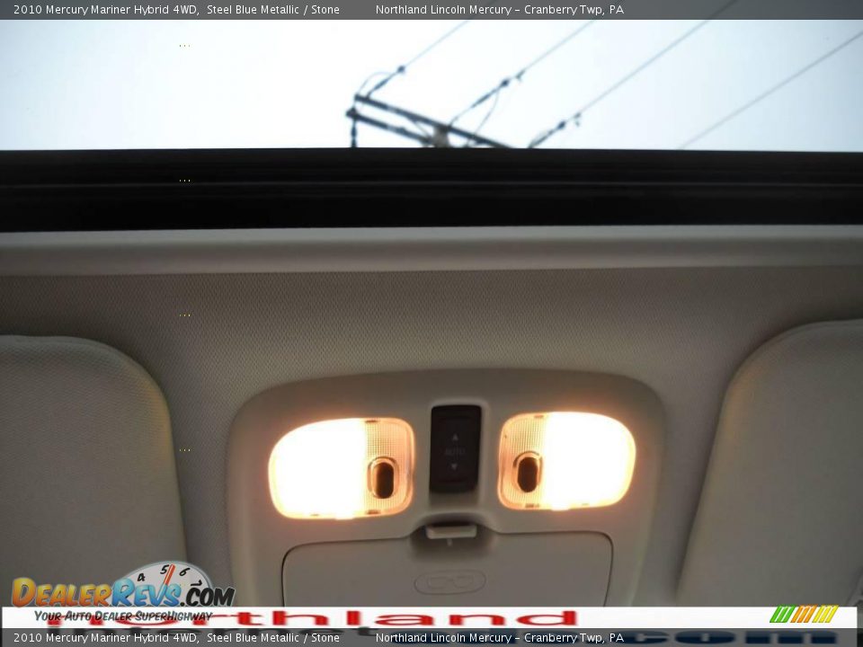 2010 Mercury Mariner Hybrid 4WD Steel Blue Metallic / Stone Photo #16