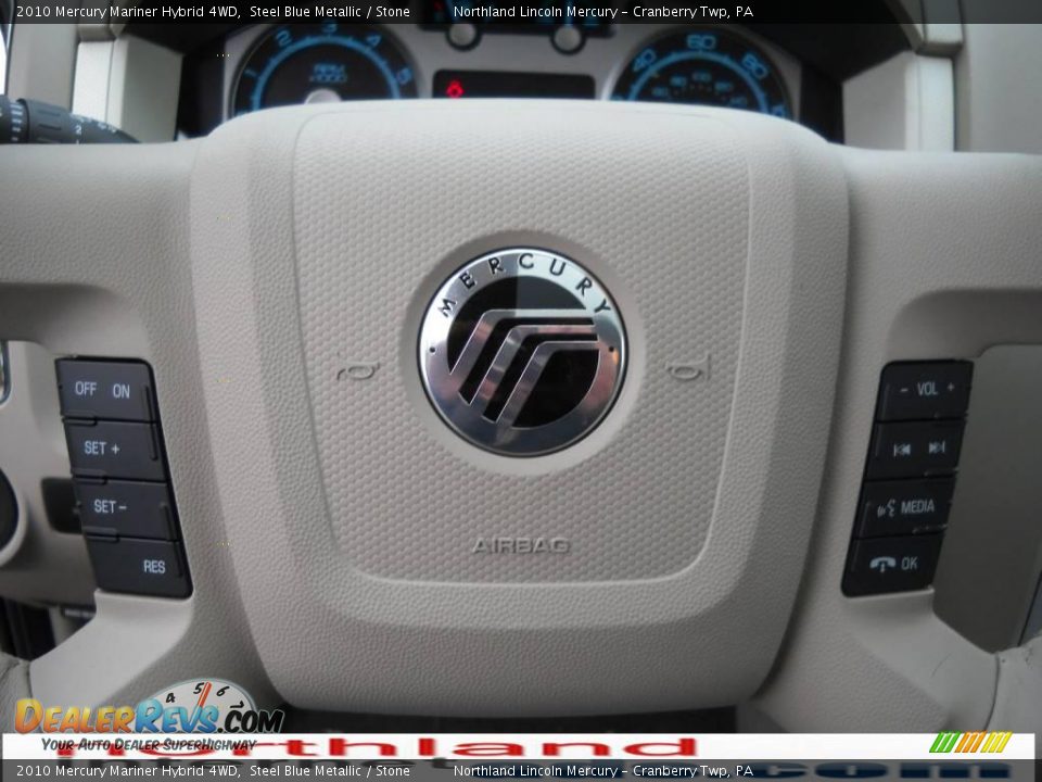 2010 Mercury Mariner Hybrid 4WD Steel Blue Metallic / Stone Photo #19