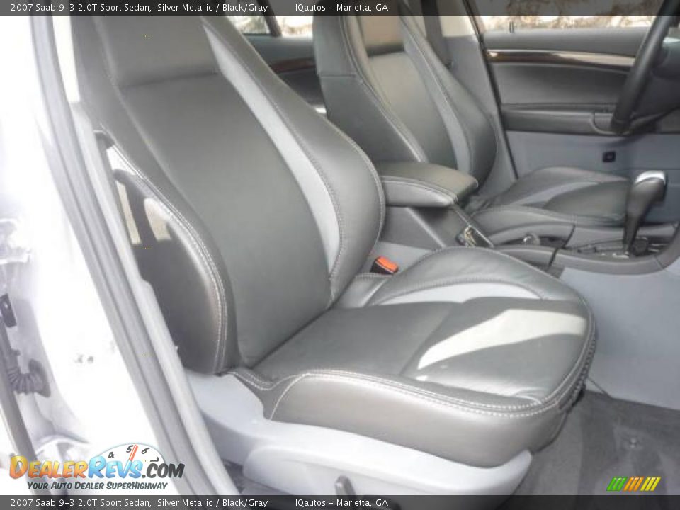 2007 Saab 9-3 2.0T Sport Sedan Silver Metallic / Black/Gray Photo #8