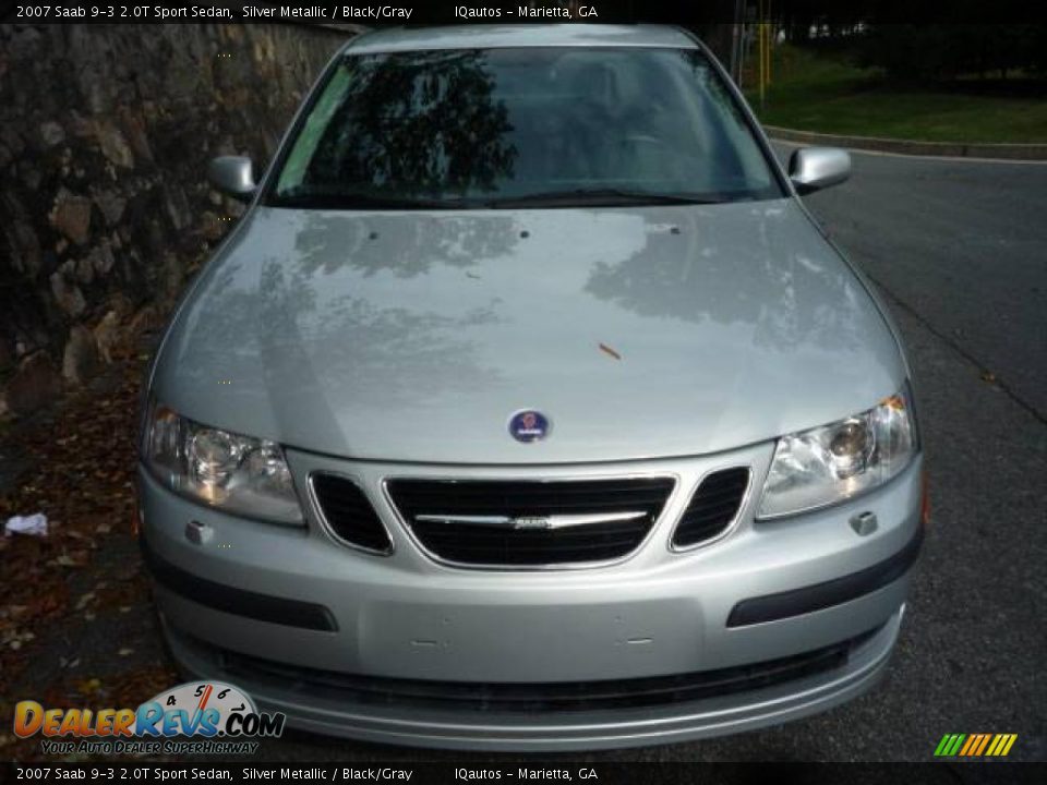2007 Saab 9-3 2.0T Sport Sedan Silver Metallic / Black/Gray Photo #11