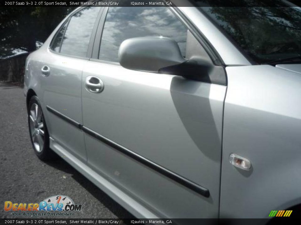 2007 Saab 9-3 2.0T Sport Sedan Silver Metallic / Black/Gray Photo #13