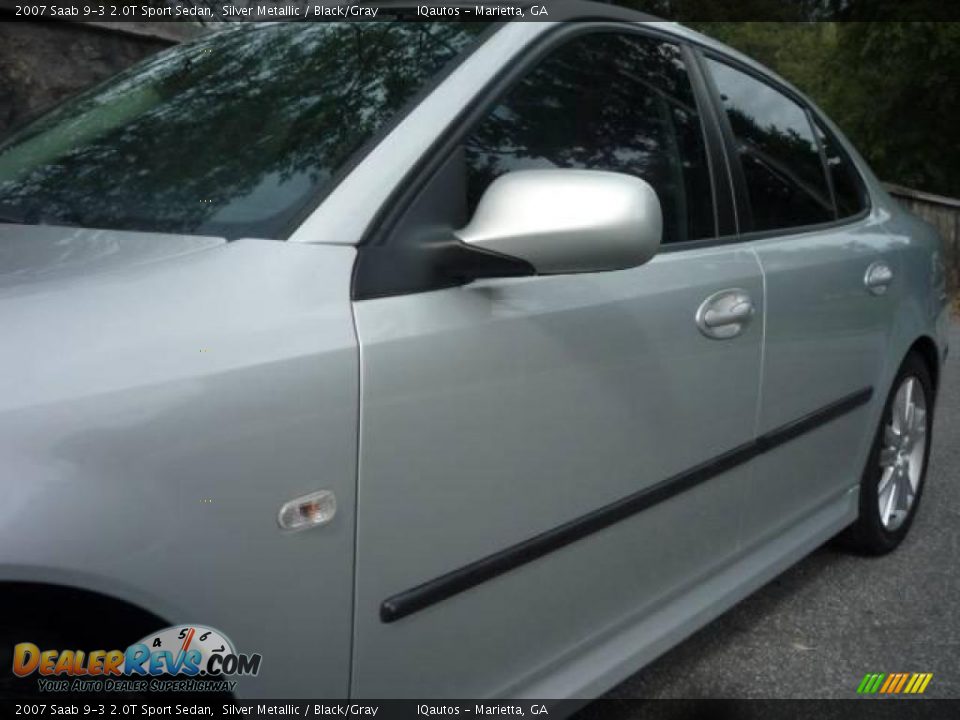 2007 Saab 9-3 2.0T Sport Sedan Silver Metallic / Black/Gray Photo #14