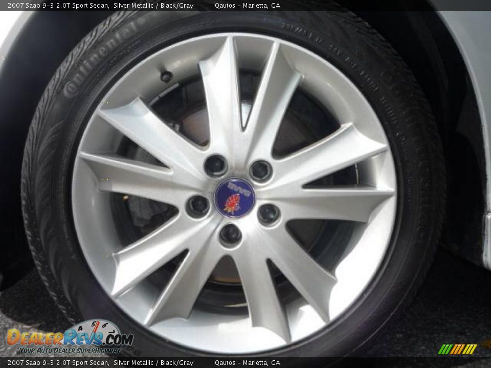 2007 Saab 9-3 2.0T Sport Sedan Silver Metallic / Black/Gray Photo #15