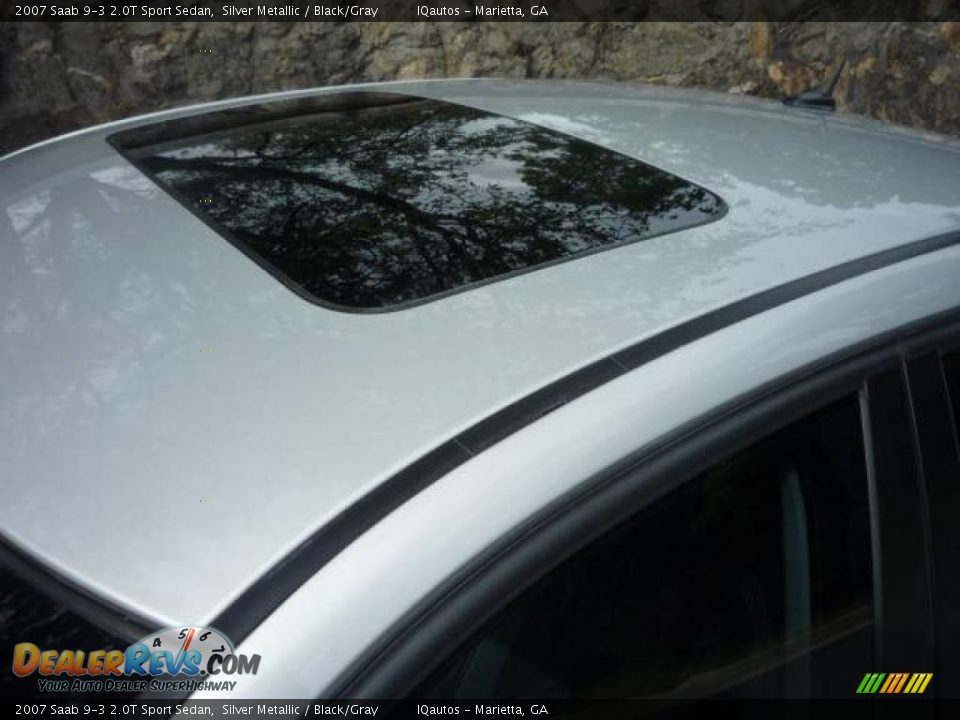2007 Saab 9-3 2.0T Sport Sedan Silver Metallic / Black/Gray Photo #16