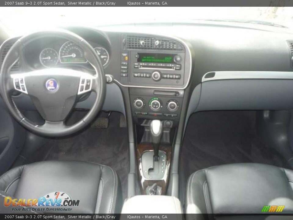 2007 Saab 9-3 2.0T Sport Sedan Silver Metallic / Black/Gray Photo #18