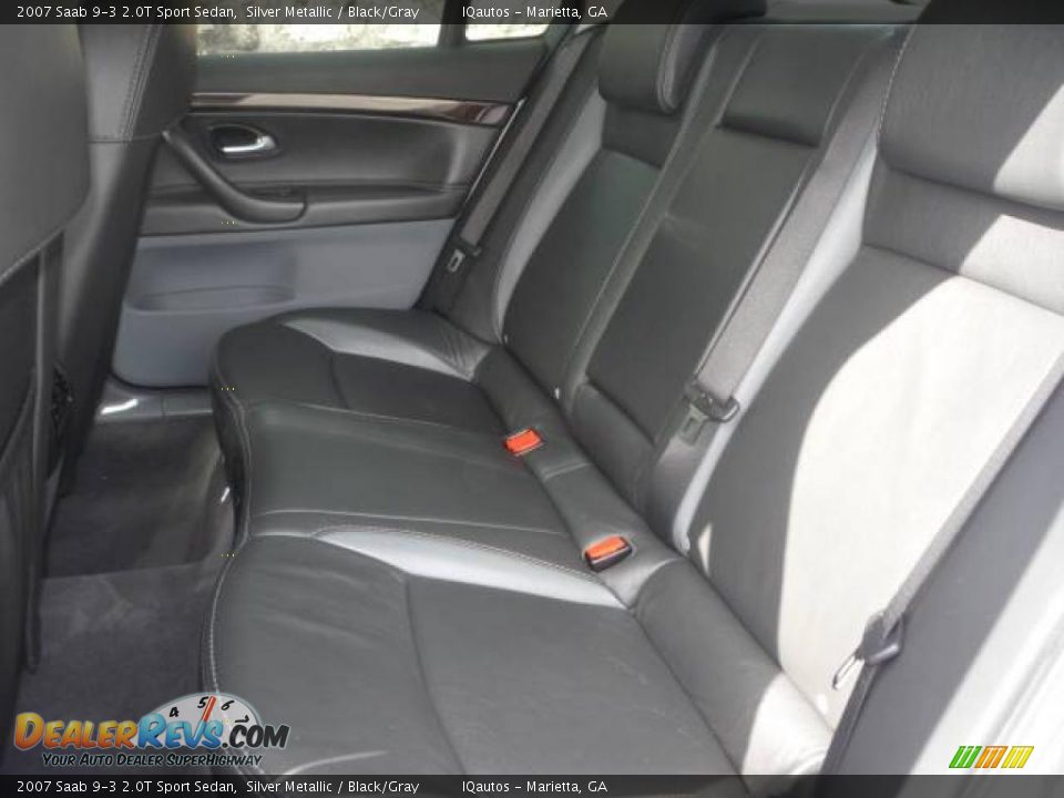 2007 Saab 9-3 2.0T Sport Sedan Silver Metallic / Black/Gray Photo #23