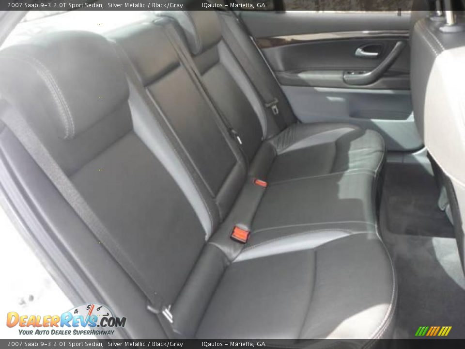 2007 Saab 9-3 2.0T Sport Sedan Silver Metallic / Black/Gray Photo #24