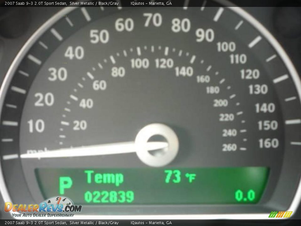 2007 Saab 9-3 2.0T Sport Sedan Silver Metallic / Black/Gray Photo #25