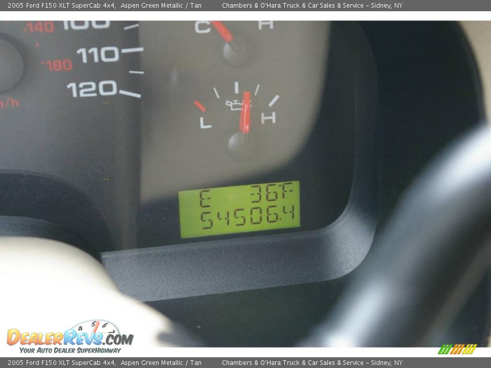2005 Ford F150 XLT SuperCab 4x4 Aspen Green Metallic / Tan Photo #6
