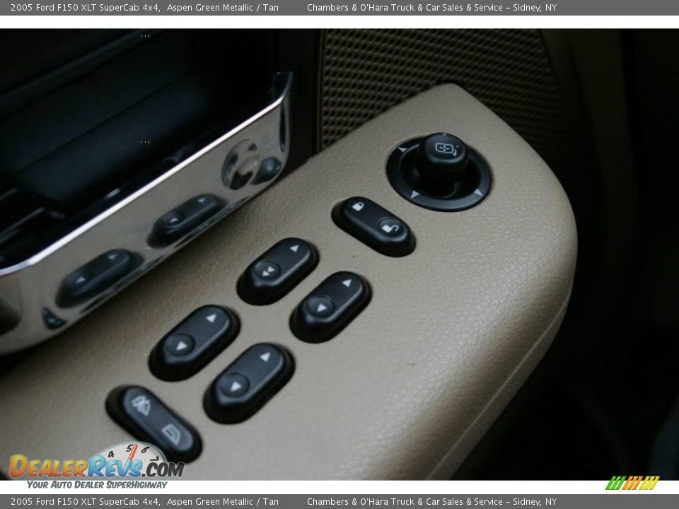 2005 Ford F150 XLT SuperCab 4x4 Aspen Green Metallic / Tan Photo #9