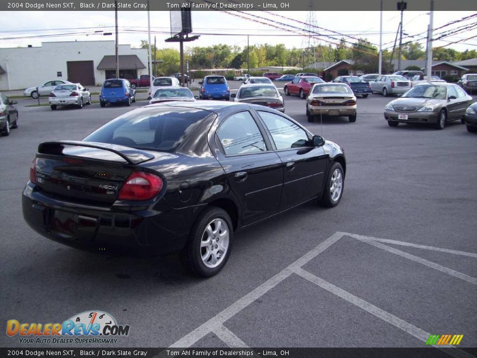 2004 Dodge Neon SXT Black / Dark Slate Gray Photo #6