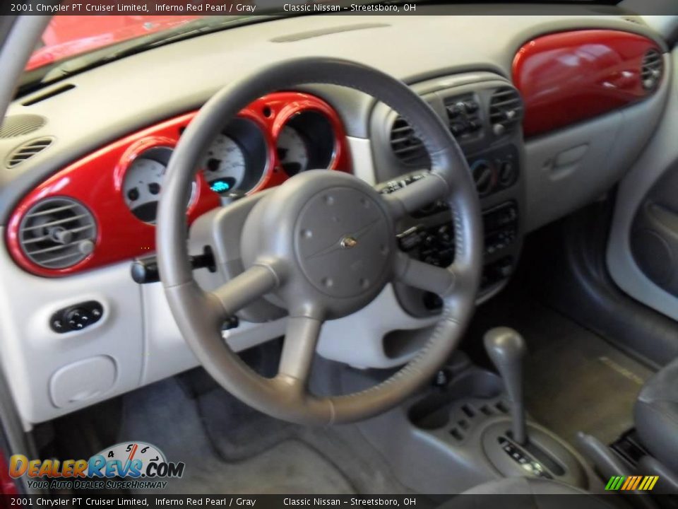 2001 Chrysler PT Cruiser Limited Inferno Red Pearl / Gray Photo #15