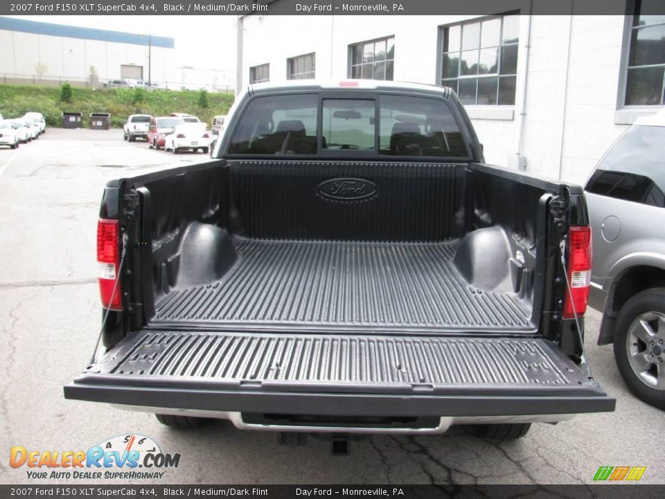 2007 Ford F150 XLT SuperCab 4x4 Black / Medium/Dark Flint Photo #5
