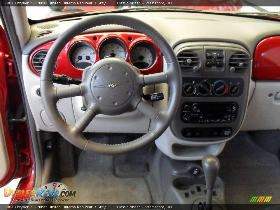 2001 Chrysler PT Cruiser Limited Inferno Red Pearl / Gray Photo #21