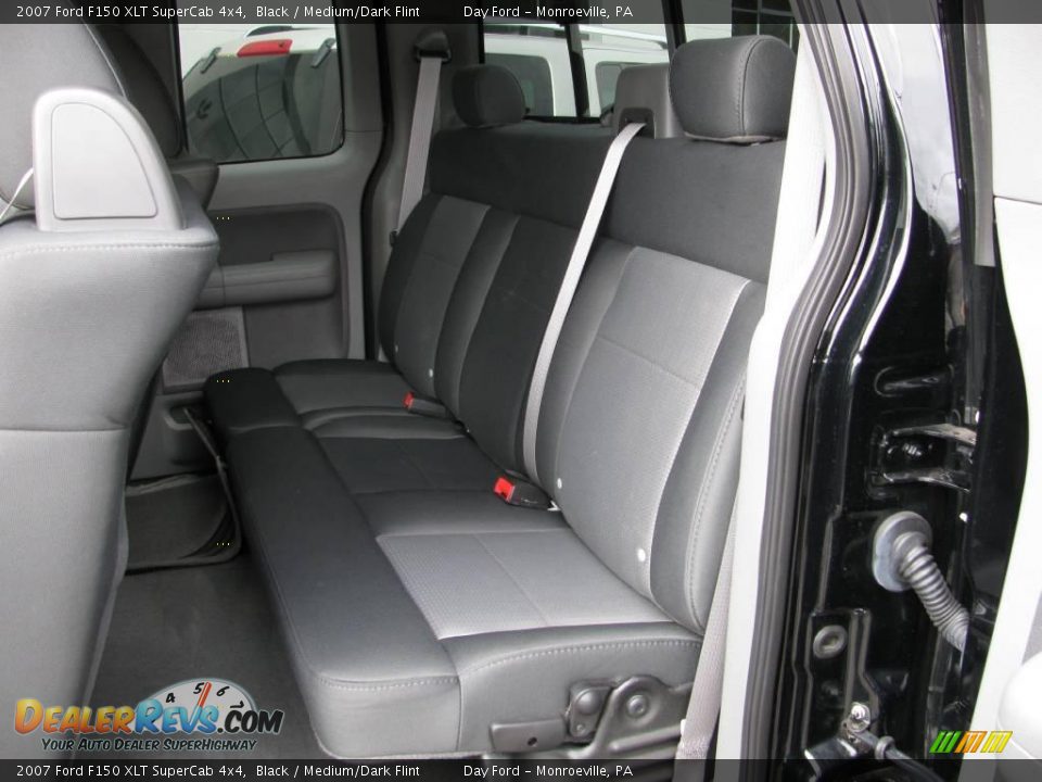 2007 Ford F150 XLT SuperCab 4x4 Black / Medium/Dark Flint Photo #12