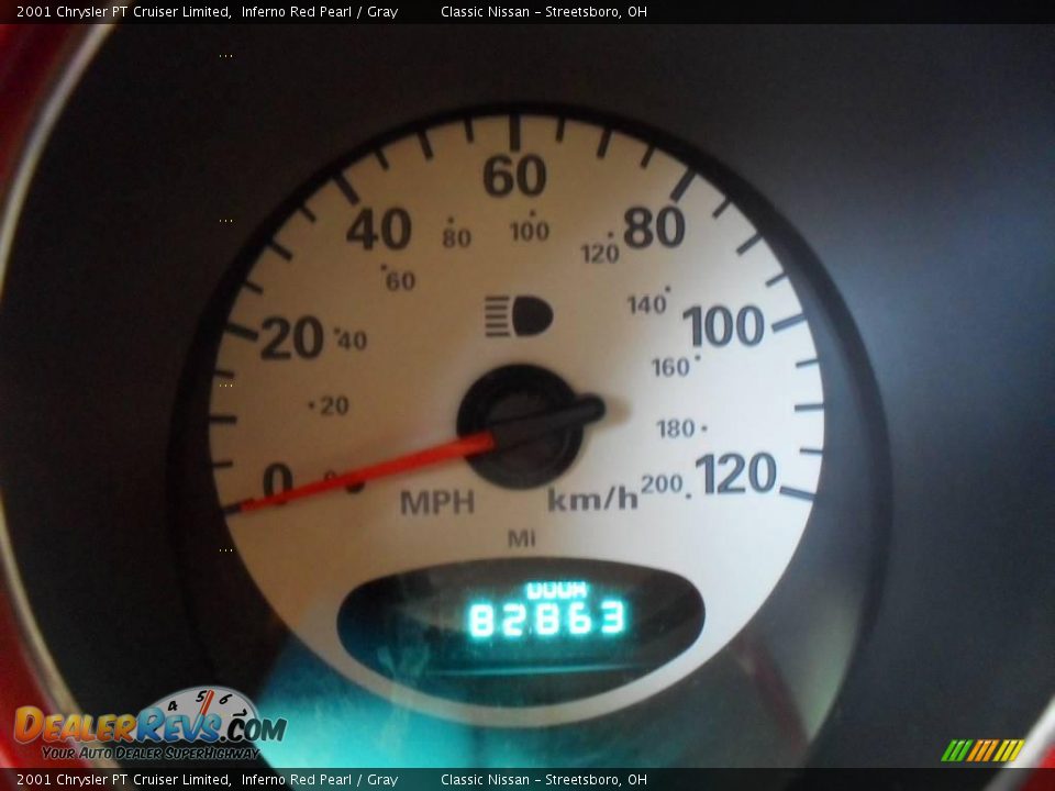 2001 Chrysler PT Cruiser Limited Inferno Red Pearl / Gray Photo #27