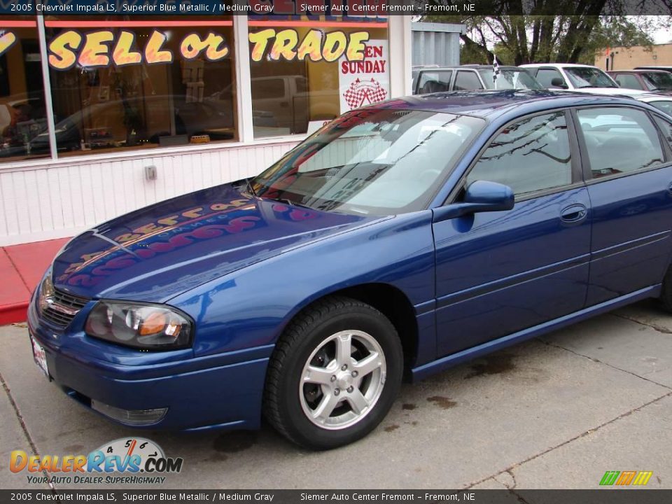 2005 Chevrolet Impala LS Superior Blue Metallic / Medium Gray Photo #15