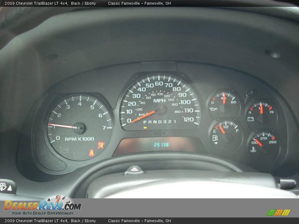 2009 Chevrolet TrailBlazer LT 4x4 Black / Ebony Photo #14
