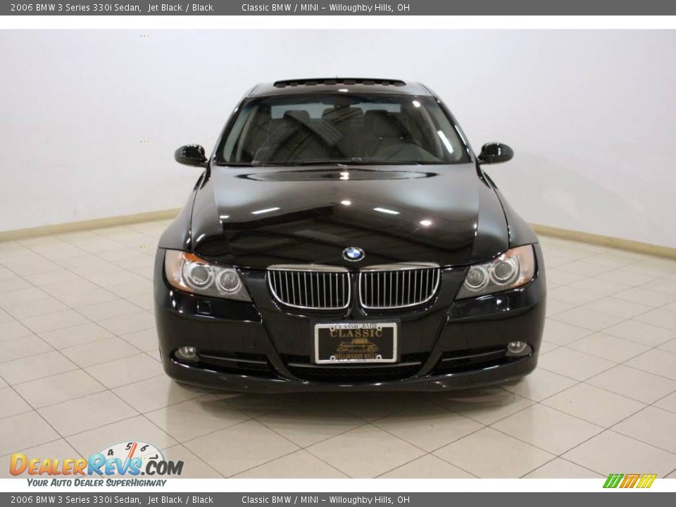 2006 BMW 3 Series 330i Sedan Jet Black / Black Photo #2