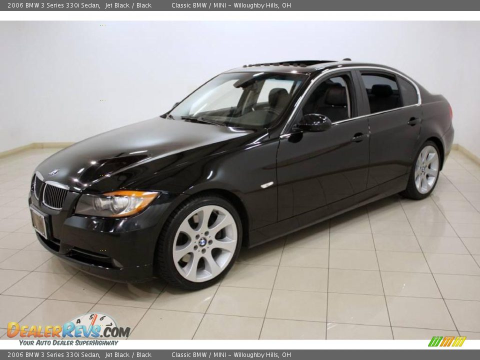 2006 BMW 3 Series 330i Sedan Jet Black / Black Photo #3