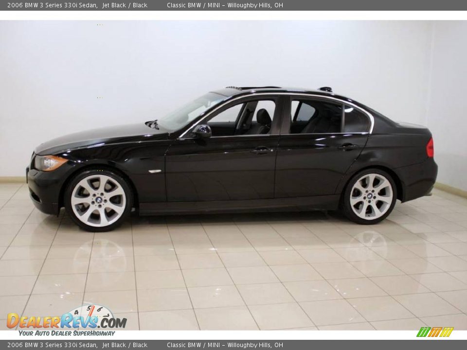 2006 BMW 3 Series 330i Sedan Jet Black / Black Photo #4