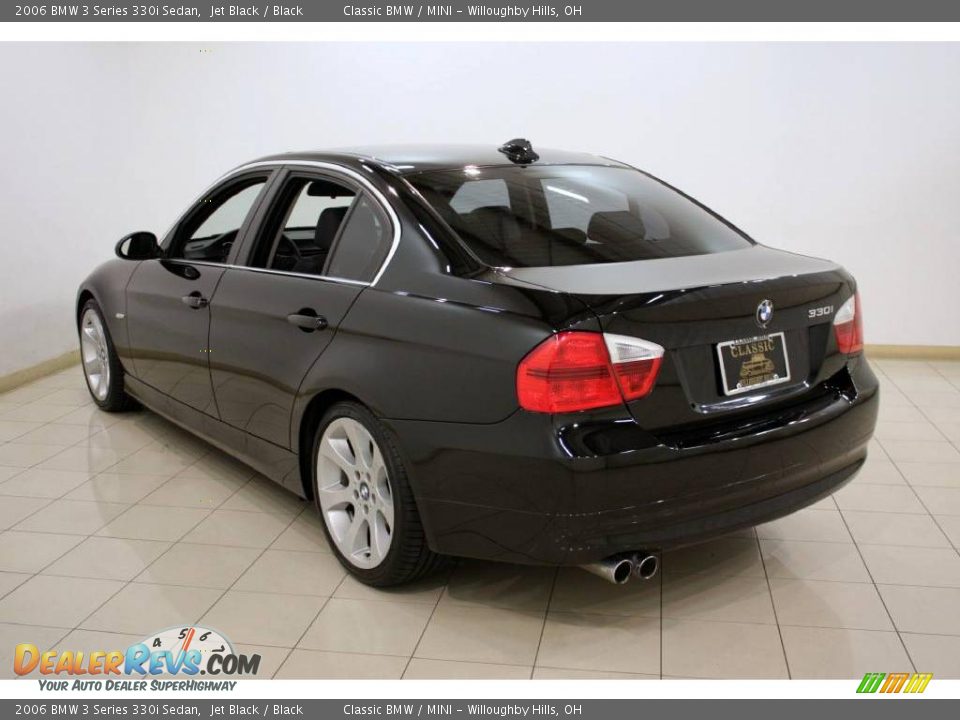 2006 BMW 3 Series 330i Sedan Jet Black / Black Photo #5