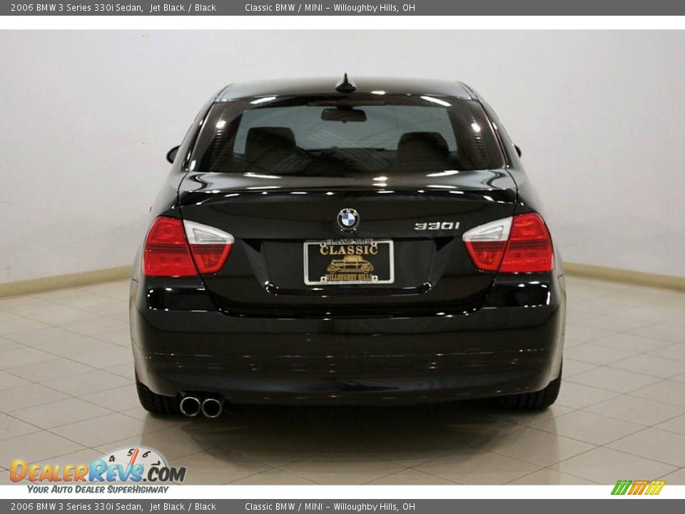 2006 BMW 3 Series 330i Sedan Jet Black / Black Photo #6