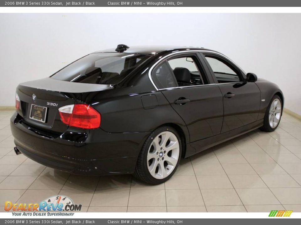 2006 BMW 3 Series 330i Sedan Jet Black / Black Photo #7