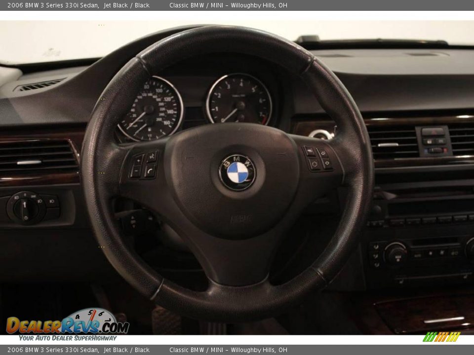 2006 BMW 3 Series 330i Sedan Jet Black / Black Photo #11