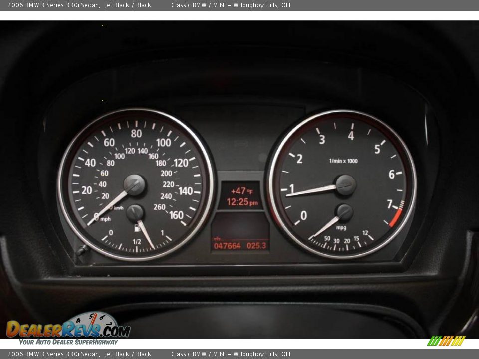 2006 BMW 3 Series 330i Sedan Jet Black / Black Photo #12