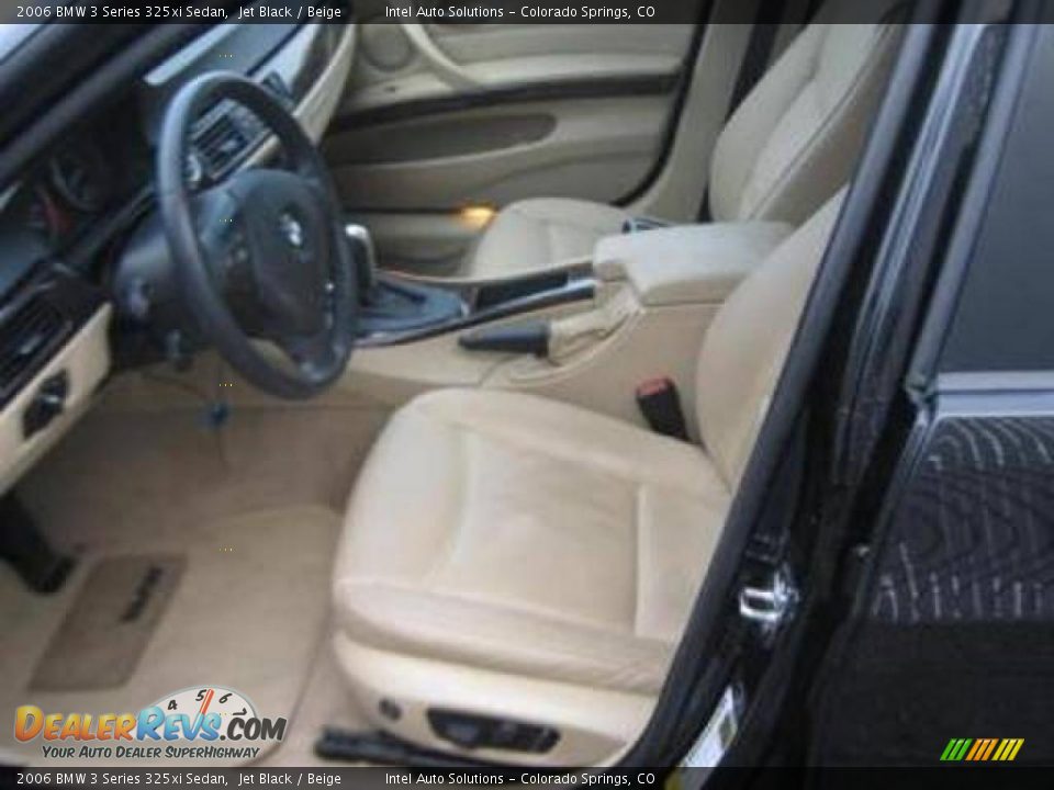 2006 BMW 3 Series 325xi Sedan Jet Black / Beige Photo #4