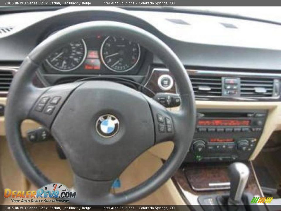 2006 BMW 3 Series 325xi Sedan Jet Black / Beige Photo #5