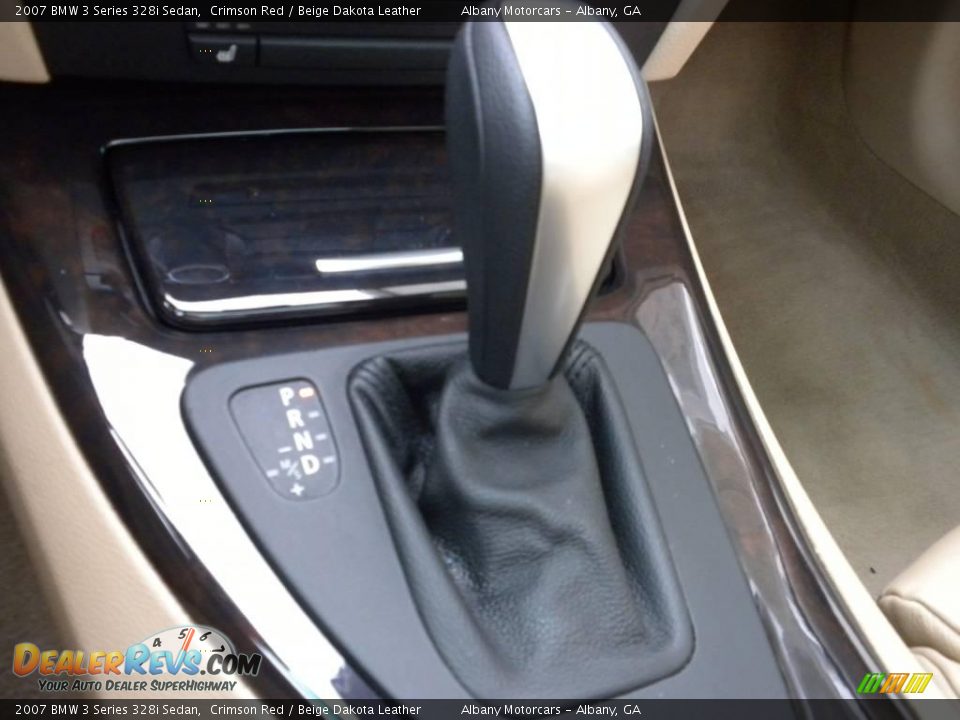 2007 BMW 3 Series 328i Sedan Crimson Red / Beige Dakota Leather Photo #17