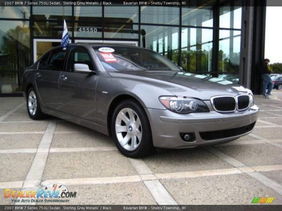 2007 BMW 7 Series 750Li Sedan Sterling Grey Metallic / Black Photo #1