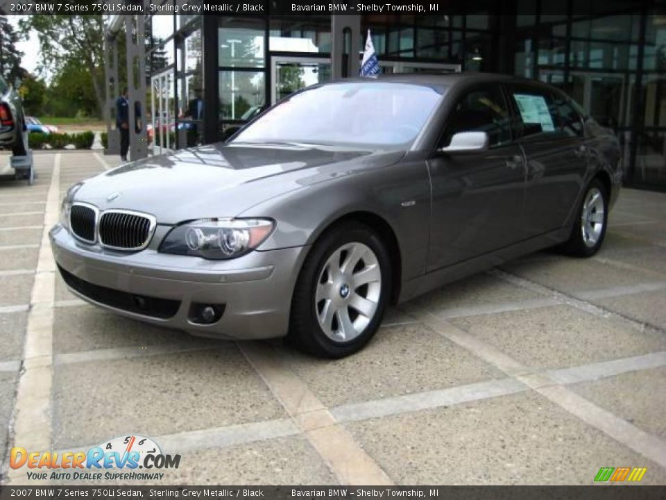 2007 BMW 7 Series 750Li Sedan Sterling Grey Metallic / Black Photo #4