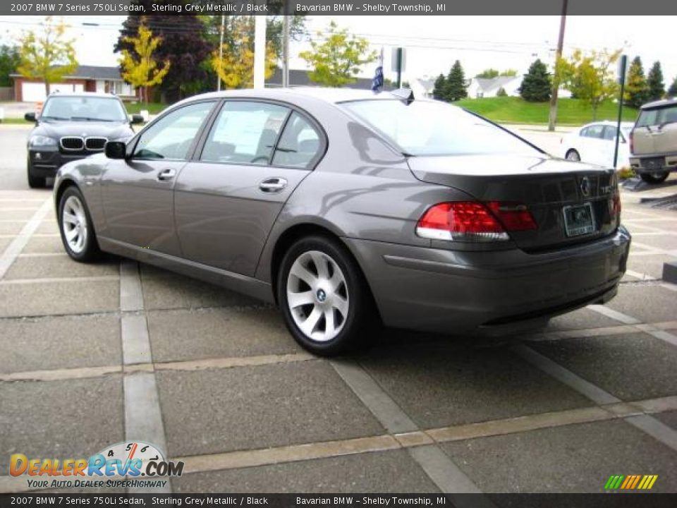 2007 BMW 7 Series 750Li Sedan Sterling Grey Metallic / Black Photo #6