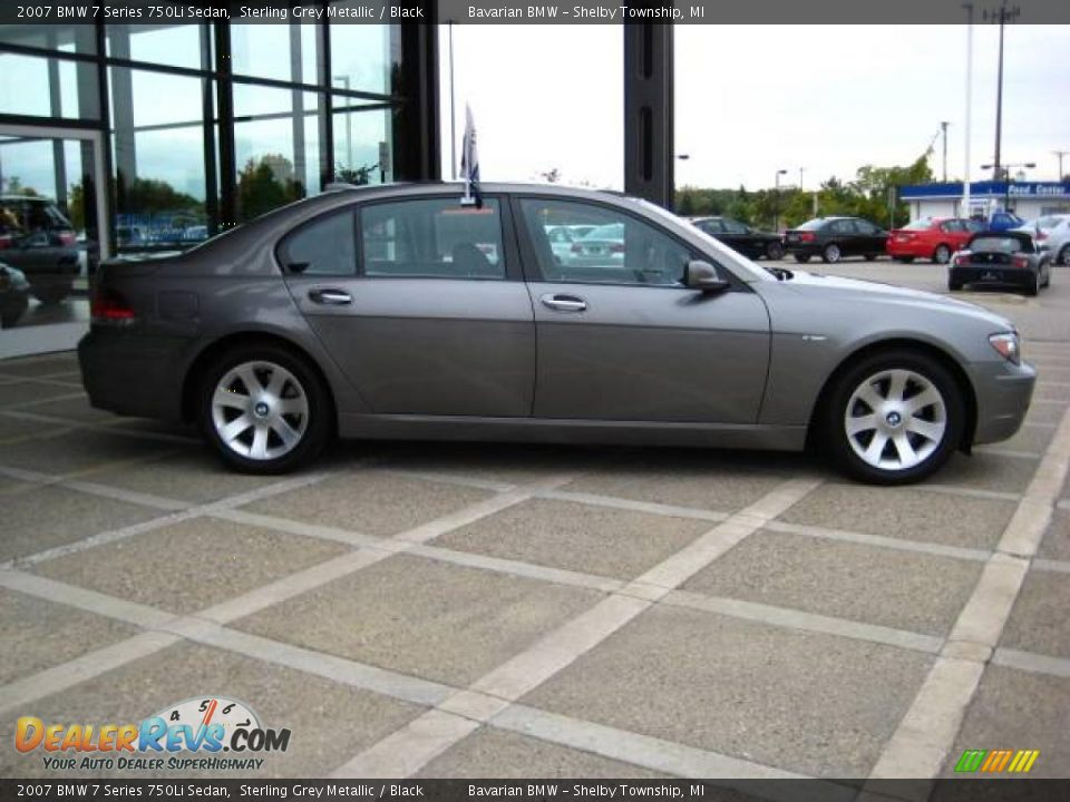 2007 BMW 7 Series 750Li Sedan Sterling Grey Metallic / Black Photo #9