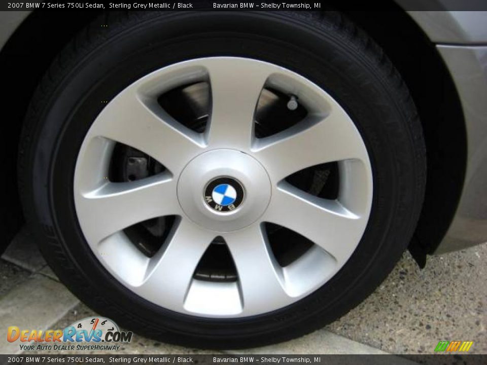 2007 BMW 7 Series 750Li Sedan Sterling Grey Metallic / Black Photo #10
